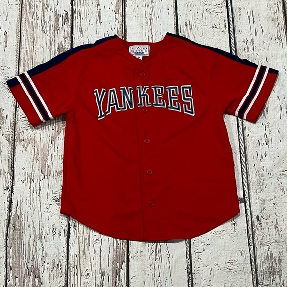Vintage Kids New York Yankees Starter MLB Baseball 1990s Sports Jersey - Picture 1 of 6